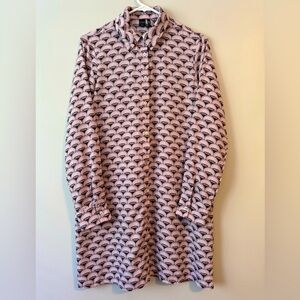 Icone Par Simons Vision Buttoned Mauve Shirt Dress